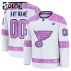 St. Louis Blues tröja Customized Fanatics Hockey Fights Cancer Practice 2024-25 Vit - NHL Tröjor Barn St. Louis Blues tröja Customized Fanatics Hockey Fights Cancer Practice 2024-25 Vit - NHL Tröjor Barn